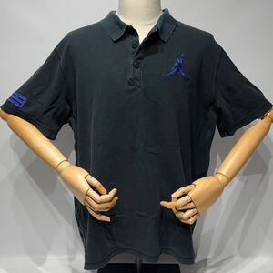 Nike Air Jordan Jumbo Jumpman 23 Black Polo Purple Embroidery Men Size XXL (A9)